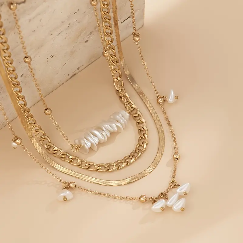 Pearl Tassel Decorative Necklace