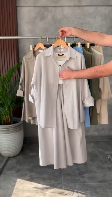 Ladies Shirt & Plazo Set