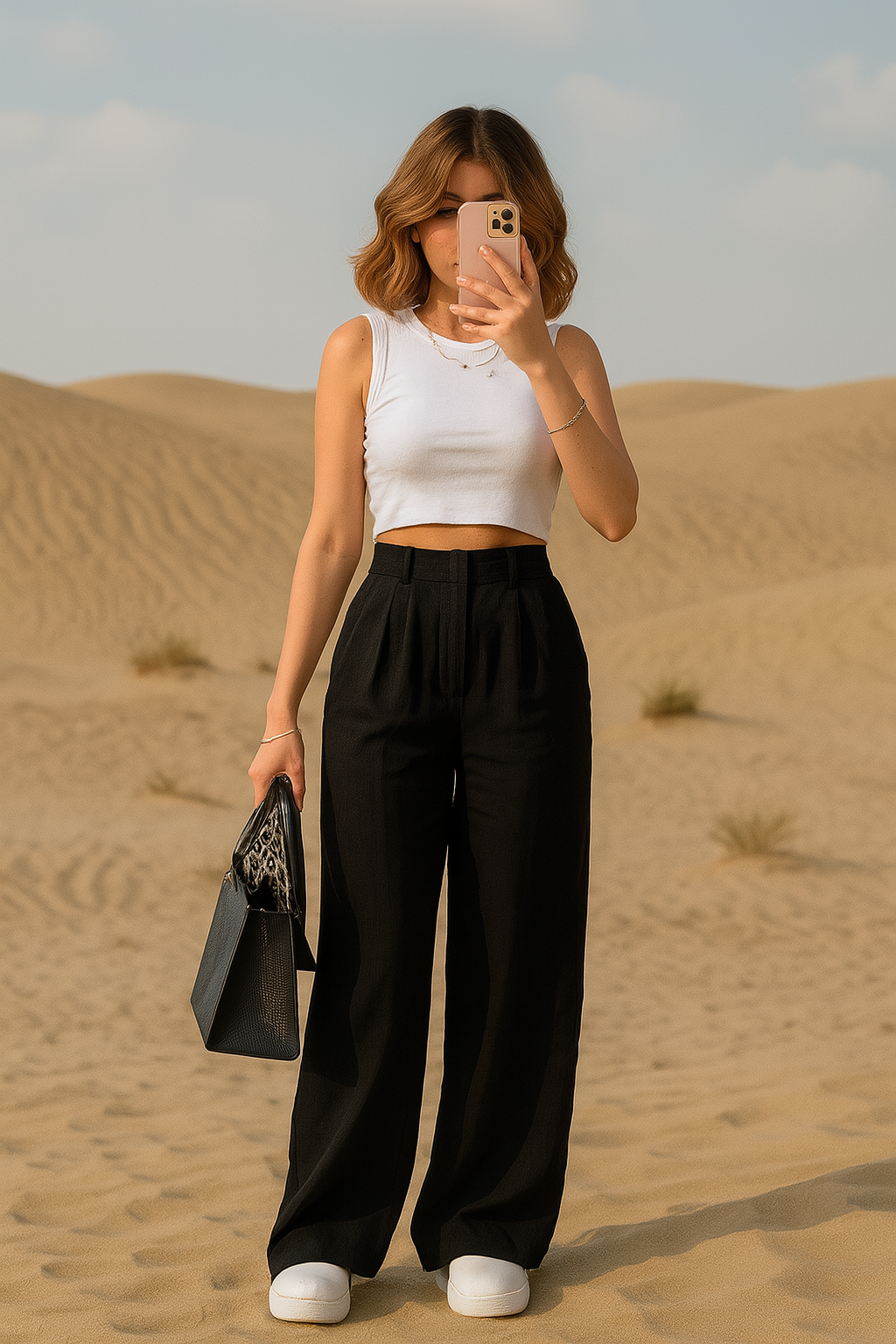 Ladies Wide Leg Pants