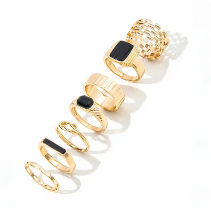 Set of 7 Rings