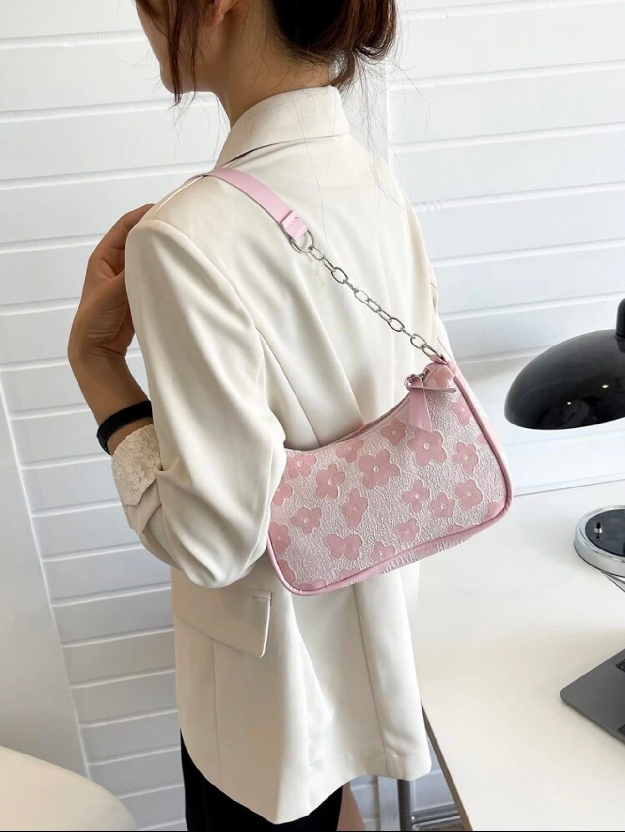 Floral Pattern Shoulder Bag