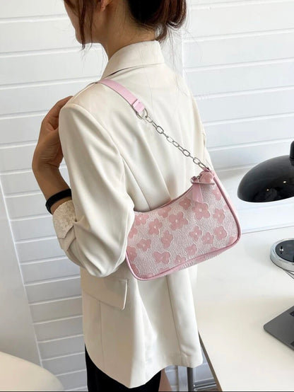 Floral Pattern Shoulder Bag