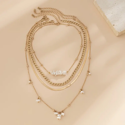 Pearl Tassel Decorative Necklace