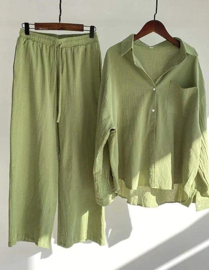 Ladies Shirt & Trouser Set