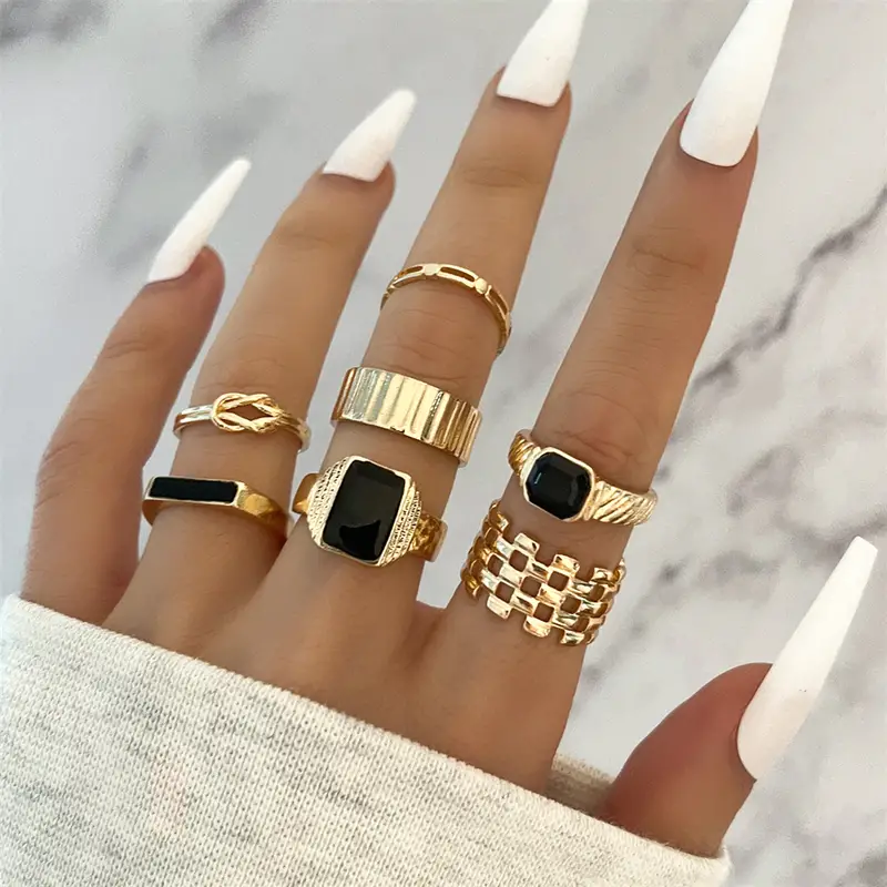 Set of 7 Rings