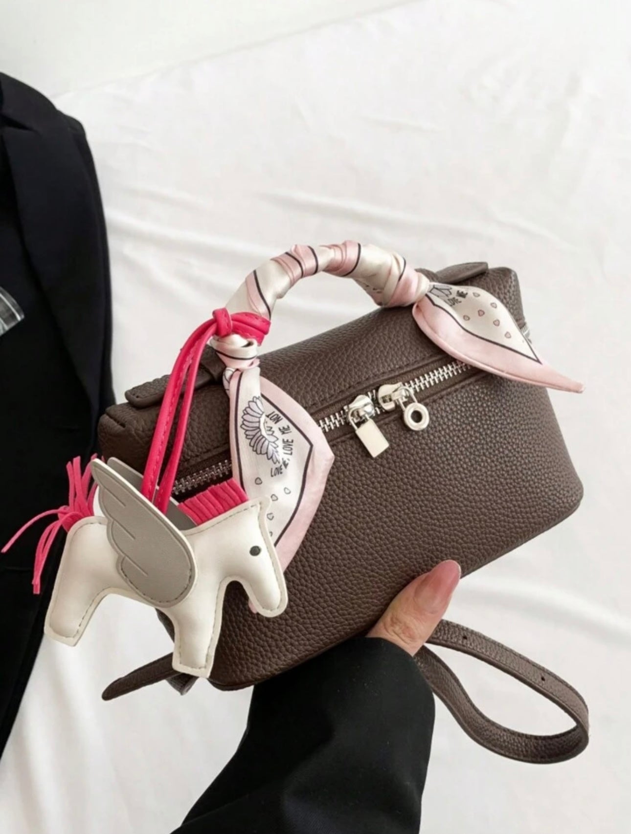 Crossbody Bag with Horse Charm