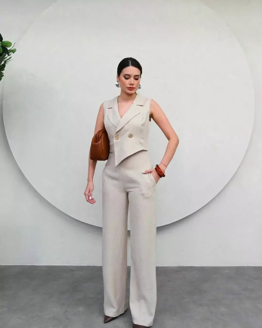 Asymmetrical Cut Jumpsuit