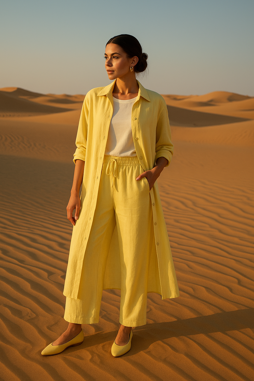 Longline Shirt & Trouser Set