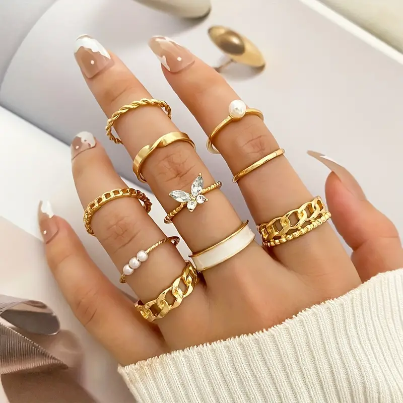 Set of 10 Rings