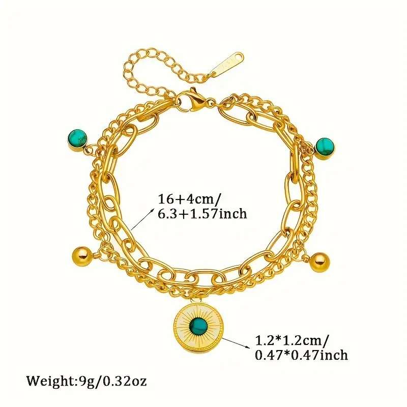 Double Layer Golden Chain Bracelet