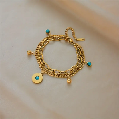 Double Layer Golden Chain Bracelet