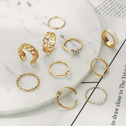 Set of 10 Rings