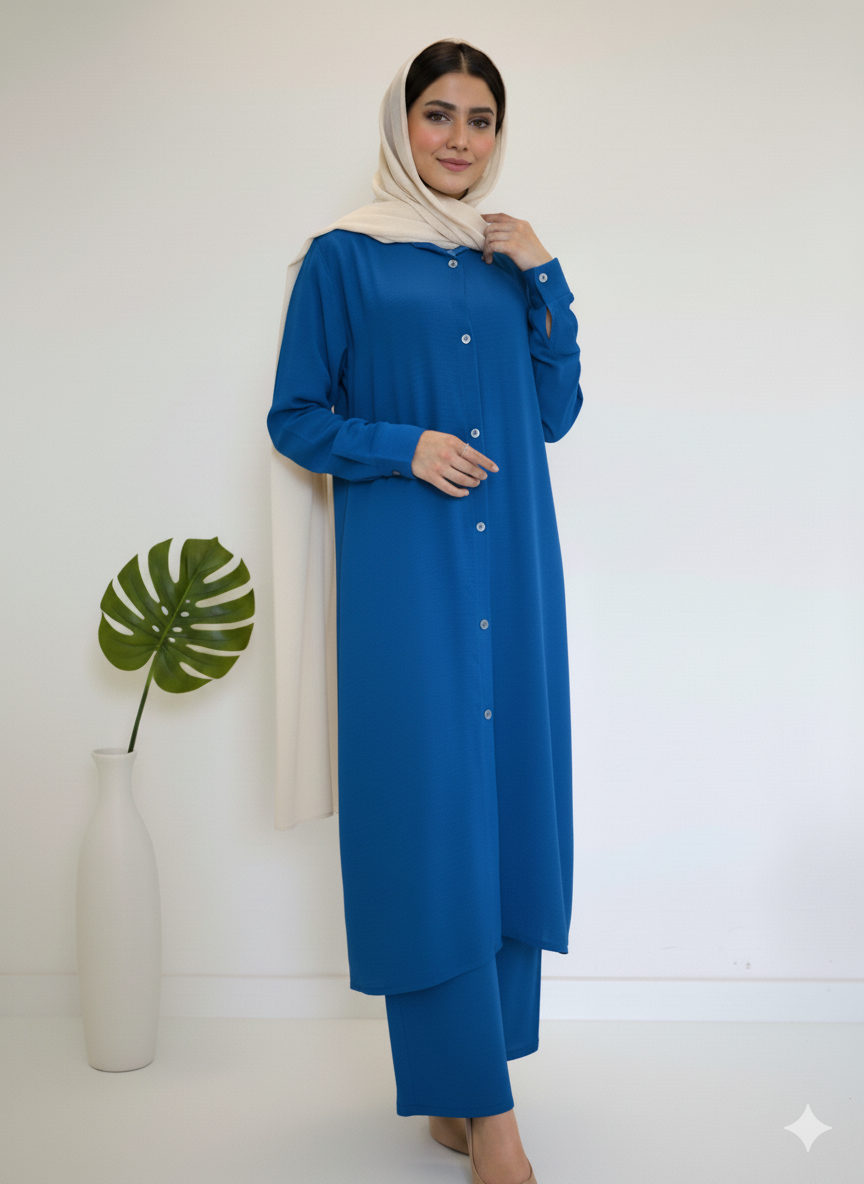 Longline Shirt & Trouser Set