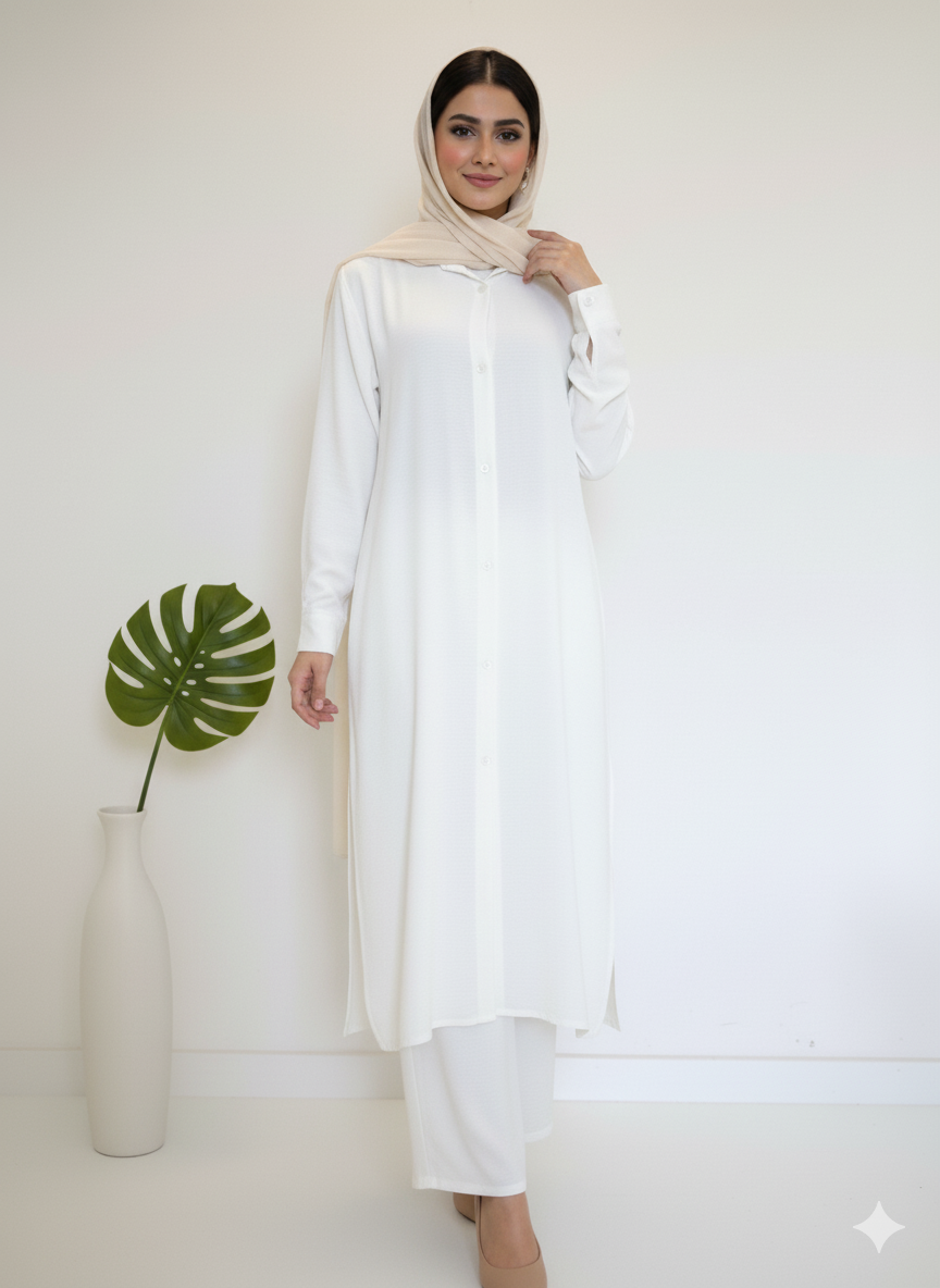 Longline Shirt & Trouser Set